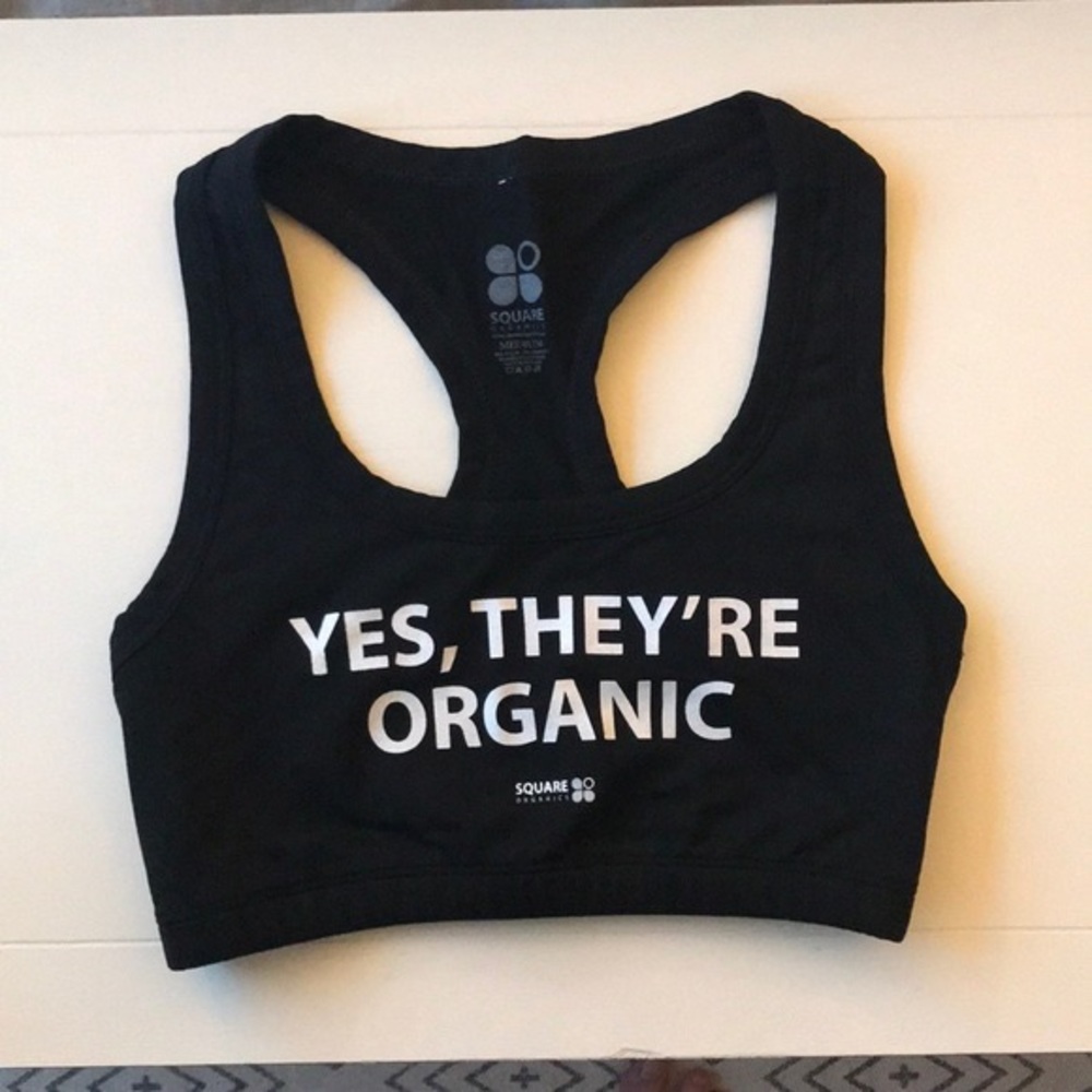 Square “Yes, they’re Organic” Sports Bra